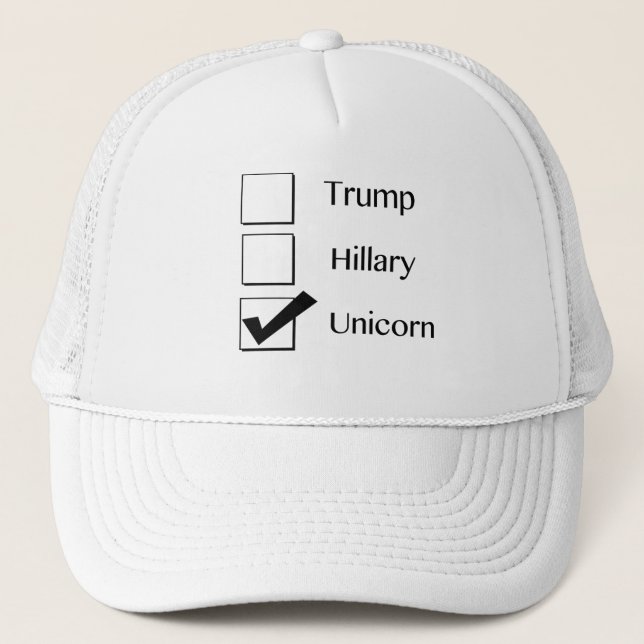 Je vote Casquette politique de la licorne (Devant)