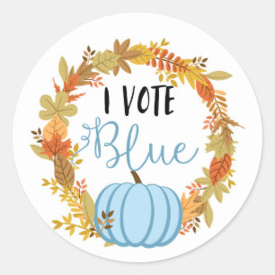 JE VOTE le genre BLEU indique des étiquettes de
