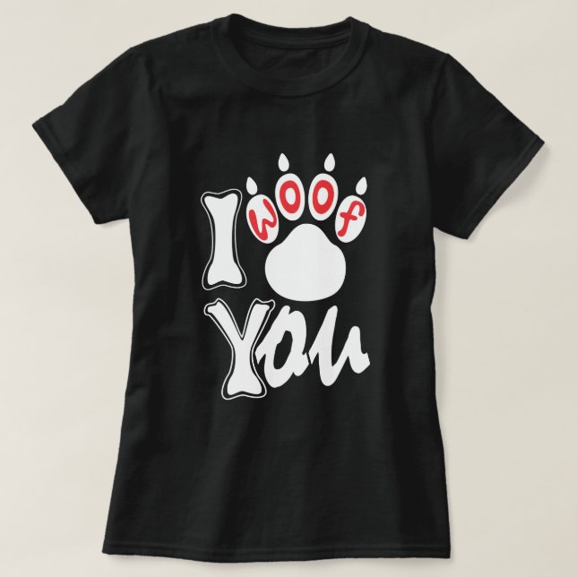 Je vous aboie - T-shirt femelle (Design devant)
