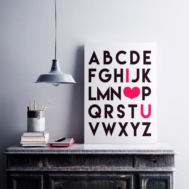 Je VOUS AIME - Belle affiche Alphabet (Créateur téléchargé)