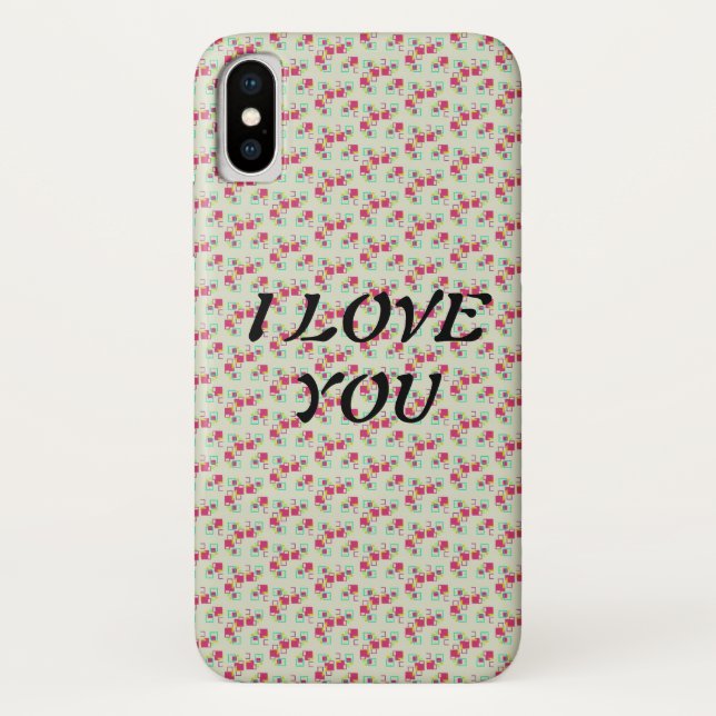 JE VOUS AIME iPhone / coque ipad (Dos)