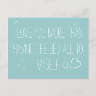 Je vous aime plus vous manquez carte postale longu