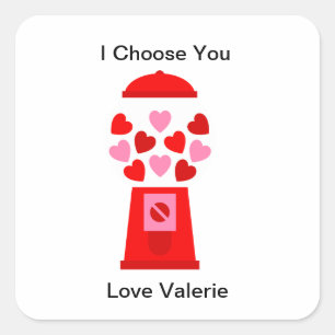 Je vous choisis Sticker Gumball Saint-Valentin