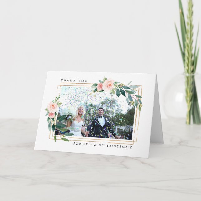 je vous remercie d'être ma carte de demoiselle d'h (Devant)