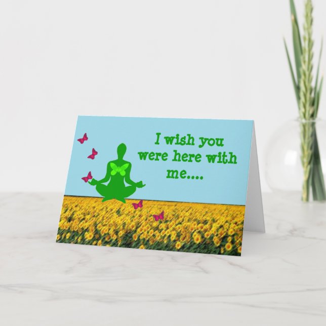 Je vous souhaite d'être ici - Cartes de voeux pour (Devant)