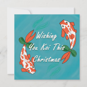 Je vous souhaite Koi Ce Noël - Carte de Noël