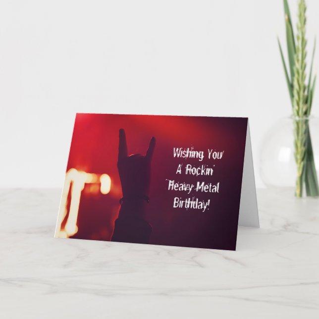 Je Vous Souhaite La Lourde Carte D'Anniversaire Ro (Devant)