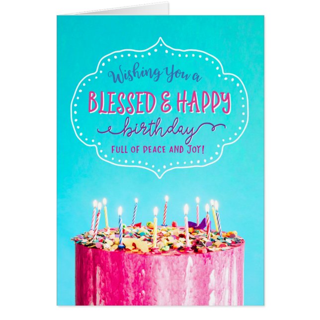 Je vous souhaite un anniversaire heureux et béni (Devant)