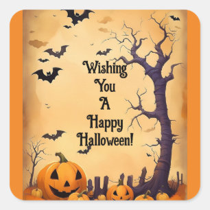 Je Vous Souhaite Un Happy Sticker Halloween