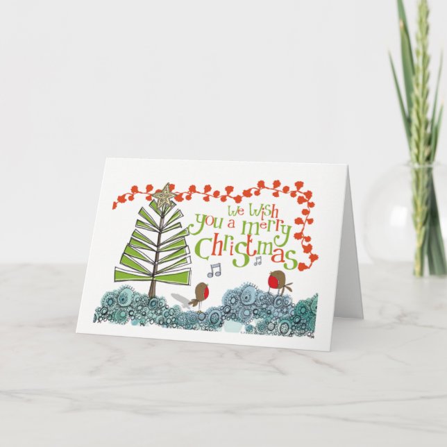 Je Vous Souhaite Un Joyeux Noël ! Carte de Noël (Devant)