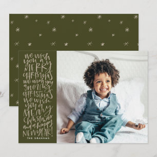Je vous souhaite un joyeux Noël en Carte photo À f