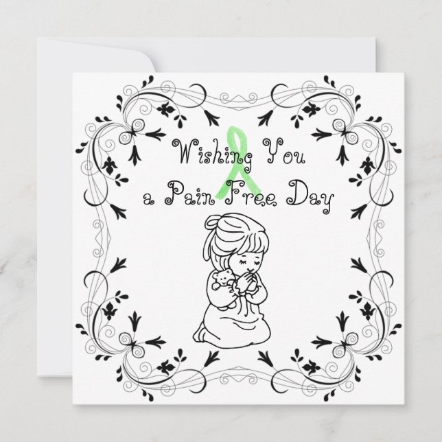 Je vous souhaite une carte de jour sans douleur po (Devant)