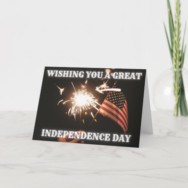 Je Vous Souhaite Une Grande Carte De Fête De L'Ind (Devant)