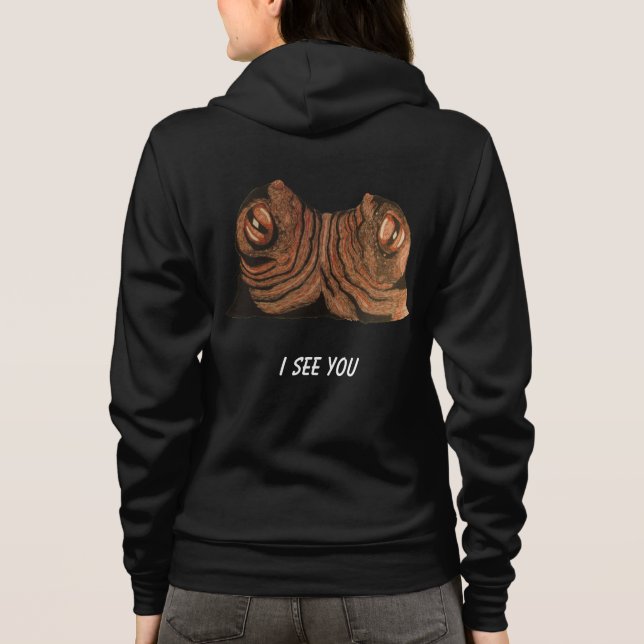 Je vous vois le sweat - shirt à capuche foncé des (Dos)