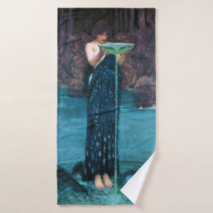 Jealous Circe, John William Waterhouse Badehandtuch