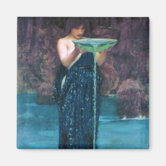 Jealous Circe, John William Waterhouse Magnet (Vorne)