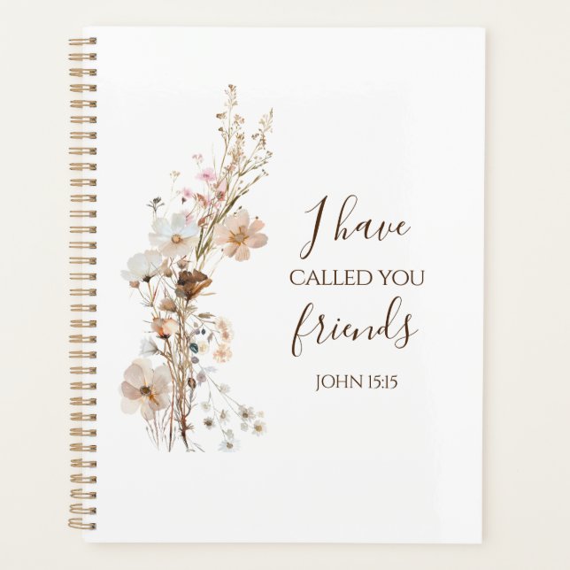 Jean 15:15 Je t'ai appelé amis Bible Verse (Devant)
