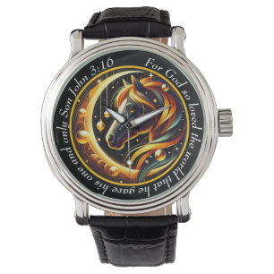 Jean 3:16 Cheval céleste Montre Esprit Foi