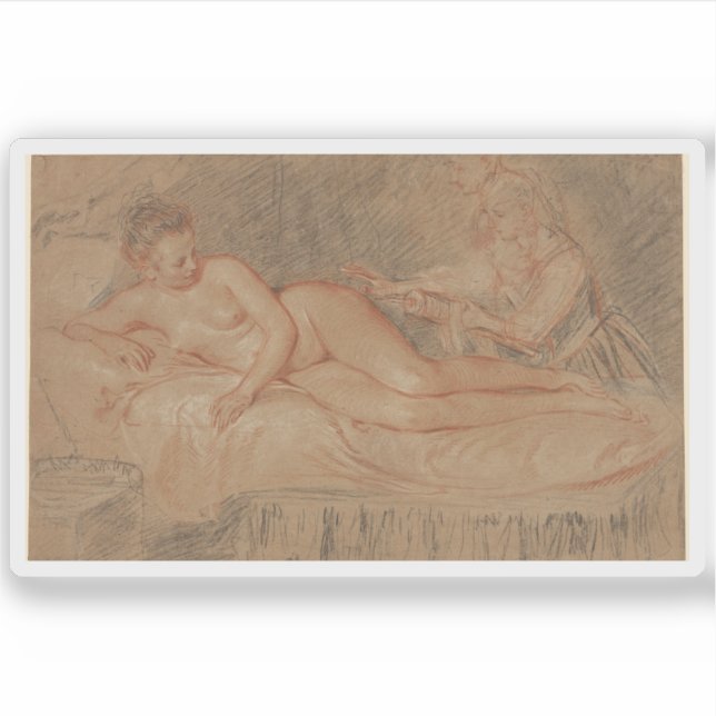 Jean-Antoine Watteau - Die Lösung Aufkleber (Vorderseite)