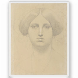 Jean-Auguste-Dominique Ingres - Madame Moitessier Aufkleber