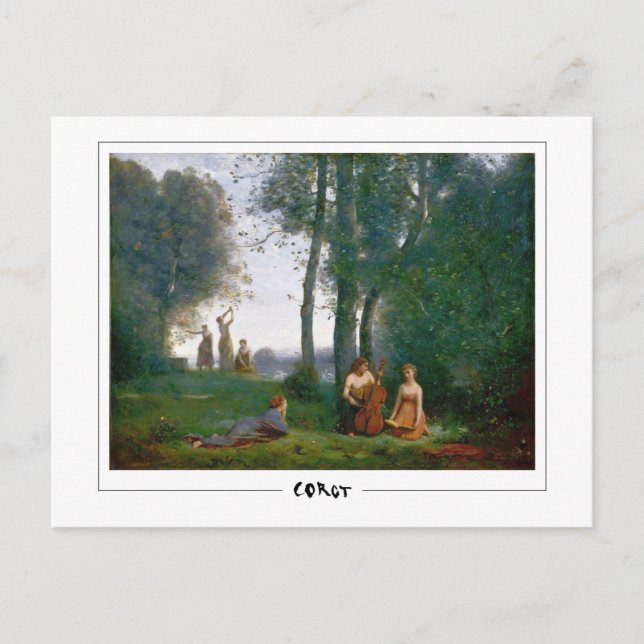 Jean-Baptiste-Camille Corot #18 - Fine Art Post... Postkarte (Vorderseite)