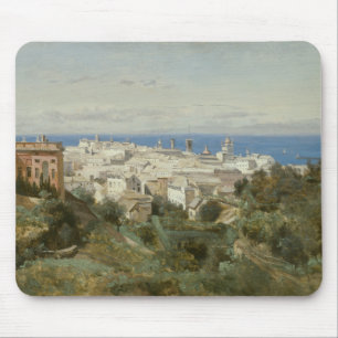 Jean-Baptiste-Camille Corot - Ansicht von Genua Mousepad
