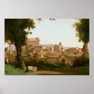 Jean-Baptiste-Camille Corot - Aussicht von den Fra Poster