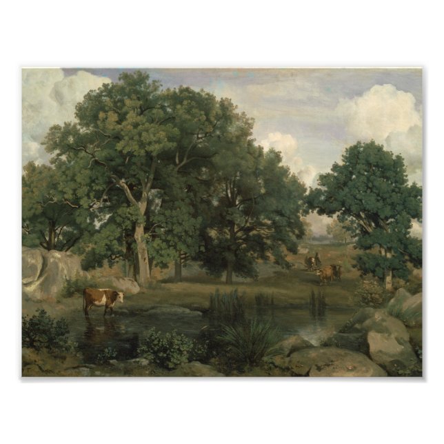 Jean-Baptiste-Camille Corot - Forest Fotodruck (Vorne)