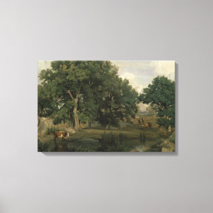 Jean-Baptiste-Camille Corot - Forest Leinwanddruck