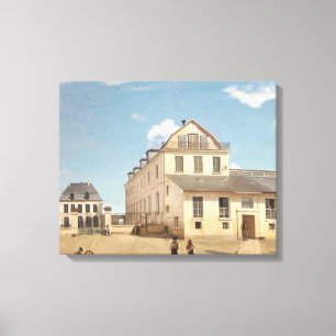 Jean-Baptiste-Camille Corot - Haus und Fabrik Leinwanddruck