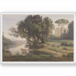 Jean-Baptiste-Camille Corot - Italienische Landsch Aufkleber