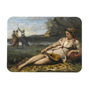 Jean-Baptiste-Camille Corot - Junge Frauen von Spa Magnet