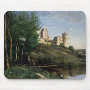 Jean-Baptiste-Camille Corot - Ruinen des Schlosses Mousepad