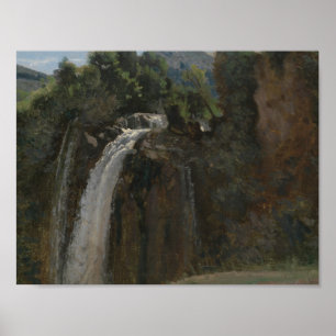 Jean-Baptiste-Camille Corot - Wasserfall bei Terni Poster