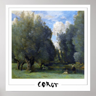 Jean-Baptiste-Camille Corot Zedign Affiche d'art #