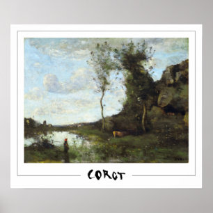 Jean-Baptiste-Camille Corot Zedign Affiche d'art #