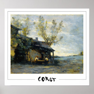 Jean-Baptiste-Camille Corot Zedign affiche d'art #