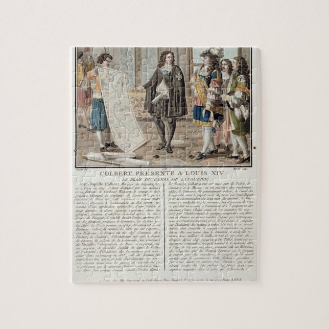 Jean Baptiste Colbert (1619-83) stellt die Karte O (Vertikal)