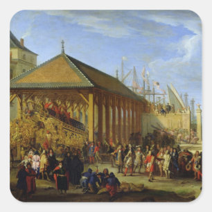 Jean-Baptiste Colbert Marquis de Seignelay Quadratischer Aufkleber