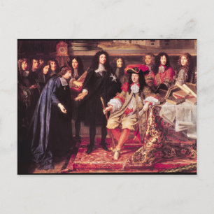 Jean-Baptiste Colbert Vorstellung der Mitglieder Postkarte