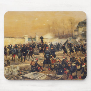 Jean Baptiste Edouard Detaille - Die Verteidigung  Mousepad