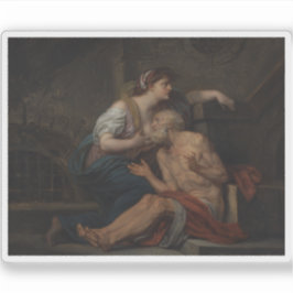 Jean-Baptiste Greuze: Cimon und Pero Roman Wohltät Aufkleber