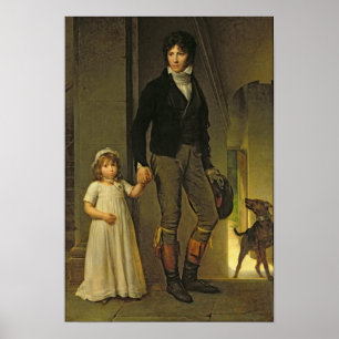 Jean-Baptiste Isabey und seine Tochter Poster