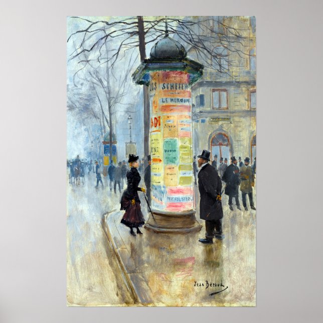 Jean Béraud Parisian Street Scene Poster (Vorne)