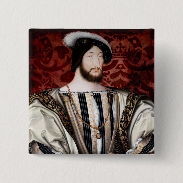 Jean Clouet - Francois I, König von Frankreich Button (Vorderseite)