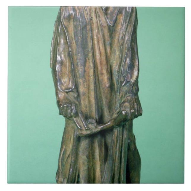 Jean d'Aire, von den Burghers von Calais (Bronze) Fliese (Vorderseite)