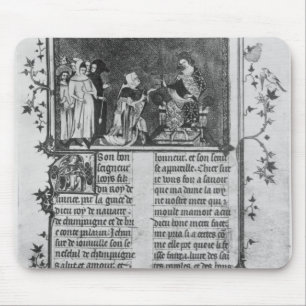 Jean de Joinville, der sein Buch auf St. Louis Mousepad