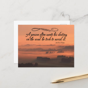 Jean de La Fontaine Inspiration Zitat "Destiny" Postkarte