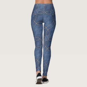 Jean Denim Swirl Leggings