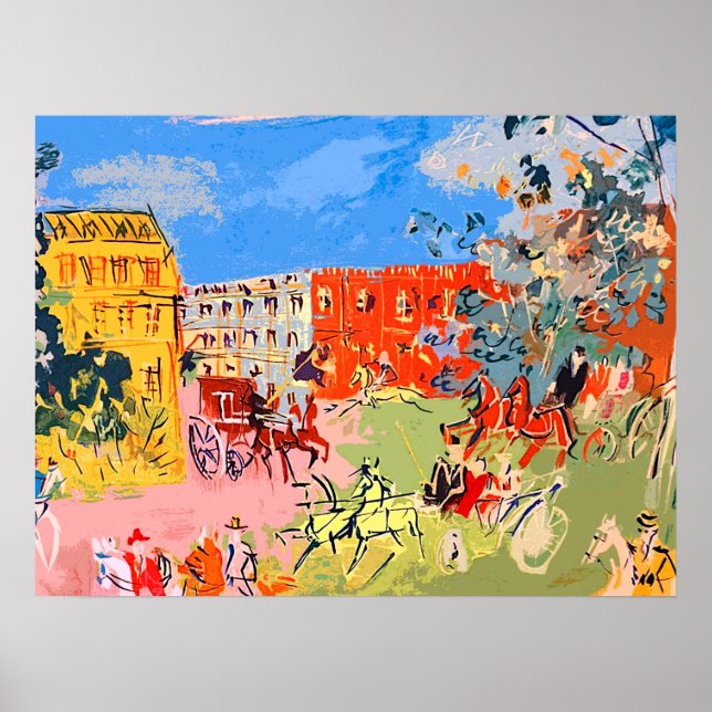 Jean Dufy Horsemen Poster (Vorne)